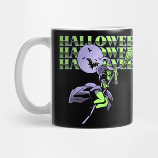 Witch Halloween Witches Broom Mug